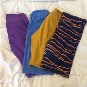 4 Pairs LuLaRoe leggings OS